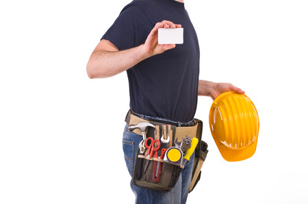 Blue collar worker. の写真素材