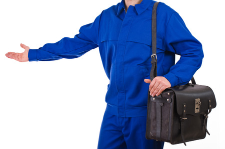 Blue collar worker. の写真素材
