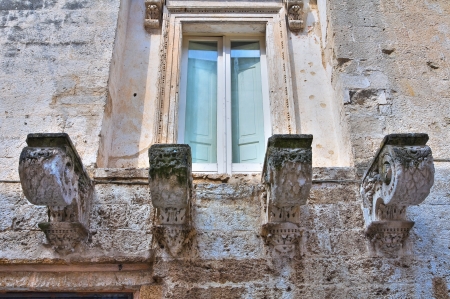 Guarini Palace. Mesagne. Puglia. Italy.のeditorial素材