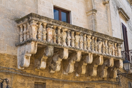 Historical palace. Mesagne. Puglia. Italy.のeditorial素材