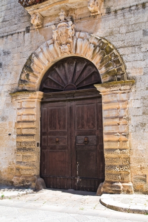 Pisanelli palace. Specchia. Puglia. Italy.のeditorial素材