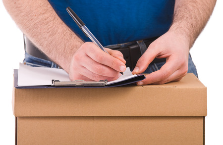 Delivery man. の写真素材