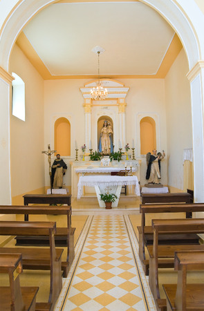 Church of St. Francesco. Rocca Imperiale. Calabria. Italy.のeditorial素材