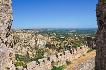 Swabian Castle of Rocca Imperiale. Calabria. Italy.のeditorial素材
