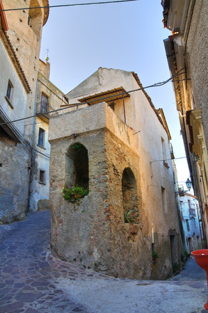 Alleyway. Oriolo. Calabria. Italy.の写真素材