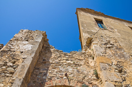Swabian Castle of Rocca Imperiale. Calabria. Italy.のeditorial素材
