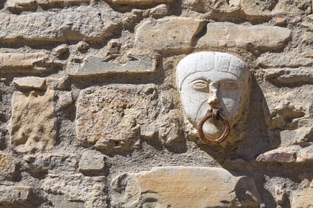 Old horse ring. Guardia Perticara. Basilicata. Italy.の写真素材