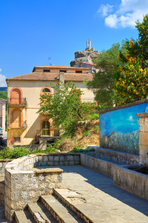 Alleyway. Satriano di Lucania. Italy.の写真素材