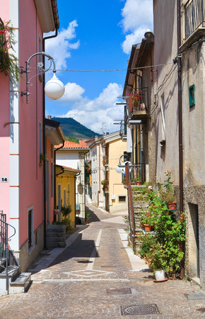 Alleyway. Brienza. Basilicata. Italy.の写真素材