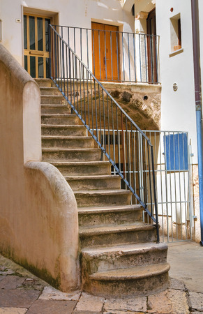 Alleyway. Altamura. Puglia. Italy.の写真素材