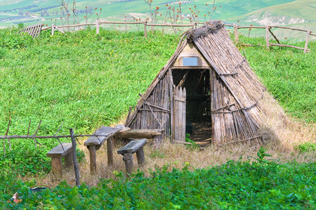 Panoramic view of Montescaglioso. Basilicata. Italy.の写真素材