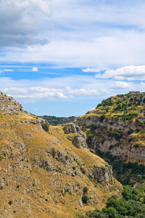 Panoramic view of Matera. Basilicata. Italy.の写真素材