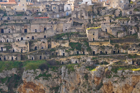 Panoramic view of Matera. Basilicata. Italy.