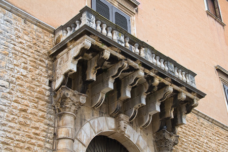 Historical palace. Andria. Puglia. Italy.のeditorial素材