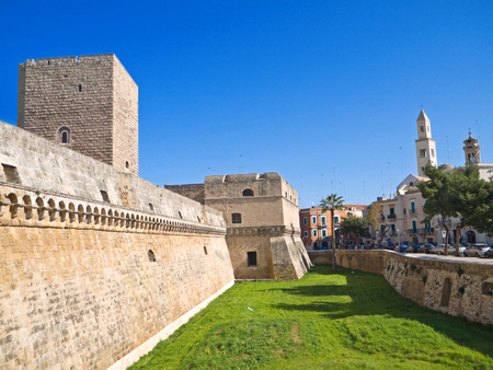 The Aragonese Norman-Swabian Castle of Bari. Apulia.のeditorial素材
