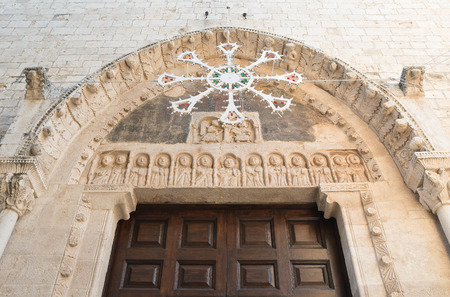 Mother church of St. Nicola. Rutigliano. Puglia. Italy.の写真素材