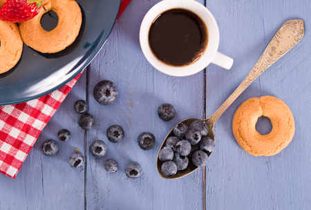 Breakfast with wholegrain cereals. の写真素材