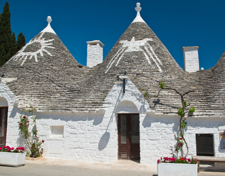 Trulli houses. Alberobello. Puglia. Italy.のeditorial素材