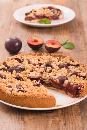 Plum tart. の写真素材