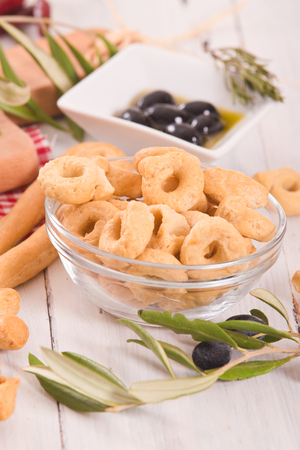 Italian taralli. の写真素材