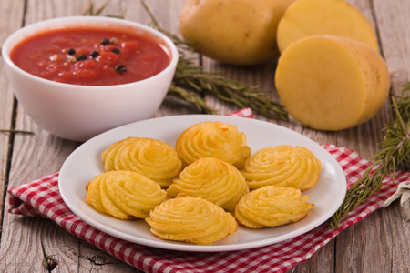 Duchess potatoes. の写真素材