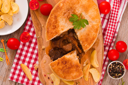 Steak pie.の写真素材