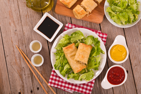 Spring rolls.の写真素材