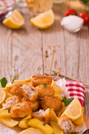 Fish and chips.の写真素材