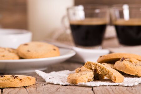 Chocolate chip cookies.の写真素材