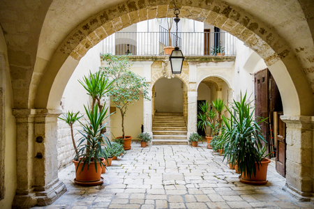 Historical palace. Bari. Puglia, Italy.のeditorial素材