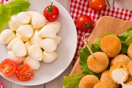Fried Mozzarella cheese balls.の写真素材