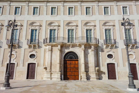 Roberti palace. Mola di Bari. Puglia. Italy.のeditorial素材