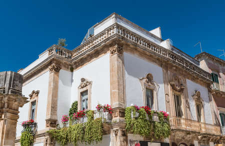 Historical palace of Martina Franca. Puglia. Italy.のeditorial素材