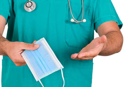 Medical doctor with mask.の写真素材