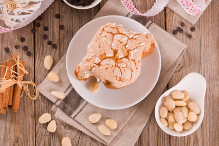 Colomba Italian Easter Dove Bread.の写真素材