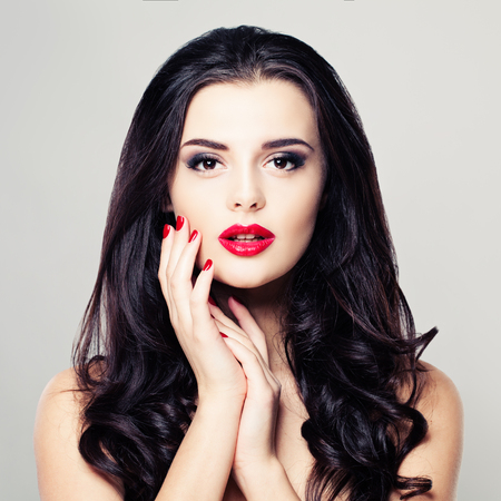 Spa Woman with Healthy Skin and Hairの写真素材