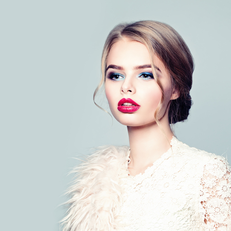 Blonde Fashion Model. Glamour Beautyの写真素材
