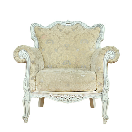 Armchair - Luxurious interior furniture isolated on white backgroundの写真素材