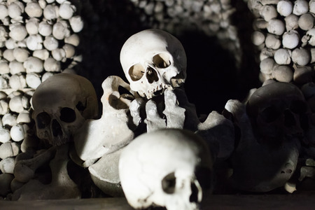 Kostnice skulls and bones in Kutna Hora