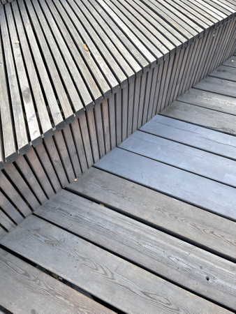 Vintage plain wooden floor backgroundの写真素材