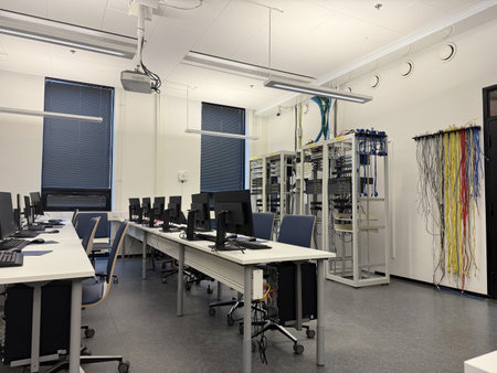 Hardware and Network Engineering Education and Internships concept