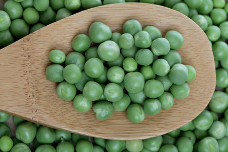 Food ingredient. fresh pea backgroundの写真素材