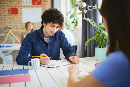 Group of Architects working in modern start up officeの写真素材