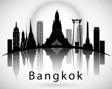 Bangkok City Skylineのイラスト素材