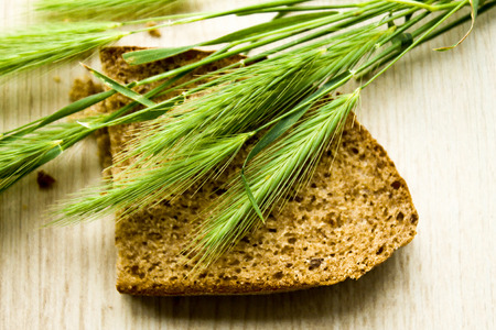 green rye and bread, can be used for design of illyustationの写真素材