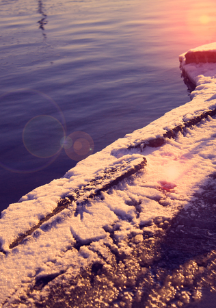 Winter photos, instagram effect of soft lightの写真素材