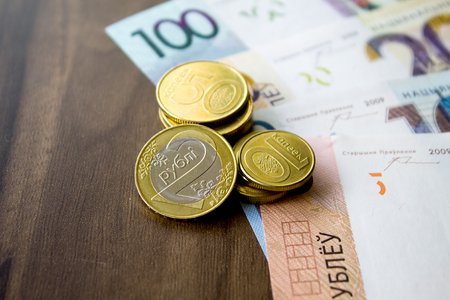 new money in Belarus. Denomination in Republic of Belarus 2016の写真素材