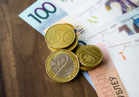 new money in Belarus. Denomination in Republic of Belarus 2016の写真素材