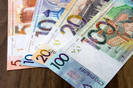 new money in Belarus. Denomination in Republic of Belarus 2016の写真素材