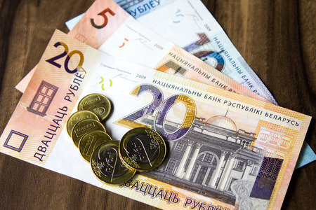 new money in Belarus. Denomination in Republic of Belarus 2016の写真素材